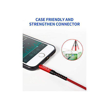 Profesyonel Hifi Stereo Ses Kablo 3,5 mm To 3.5mm Trs Uzatma Aux Kablosu 1 ADET CM0004 Uzun 3 Metre Kırmızı