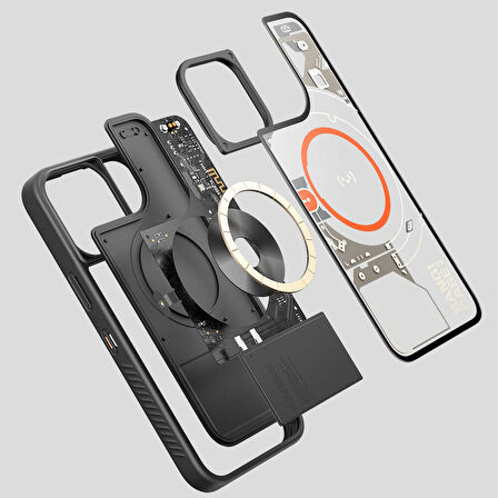 iPhone 15 Pro Max Kılıf Özelleştirilebilir 3 Fonksiyonlu Bluetooth Bağlantılı Bitmo Lab Bangcase Akı