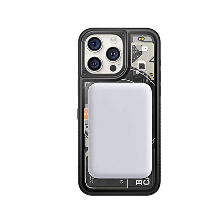 iPhone 15 Pro Max Kılıf Özelleştirilebilir 3 Fonksiyonlu Bluetooth Bağlantılı Bitmo Lab Bangcase Akı