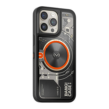 iPhone 15 Pro Kılıf Özelleştirilebilir 3 Fonksiyonlu Bluetooth Bağlantılı Bitmo Lab Bangcase Akıllı
