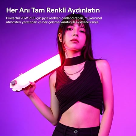 Ulanzi UA20C 20W RGB Şişirilebilir Manyetik LED Tüp Işık - L234