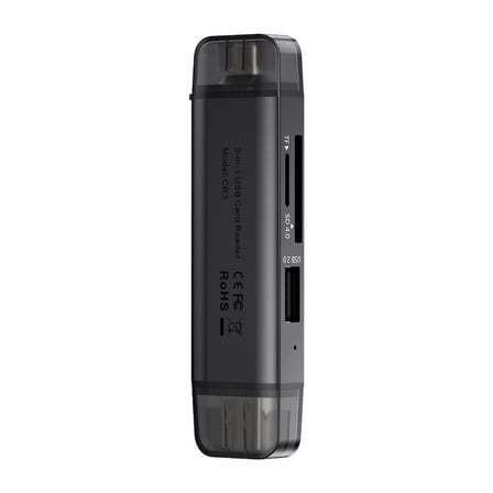Ulanzi CR3 3 İn 1 USB-C USB-A Kart Okuyucu SD MicroSD - X147
