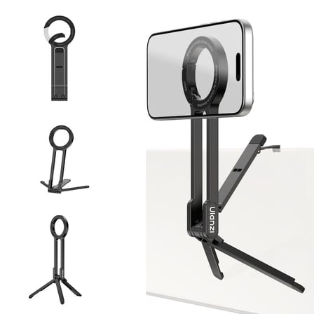 Ulanzi MA57 4 in 1 Manyetik Carabinerli Mini Telefon Tutucu Tripod Stand Siyah - S007