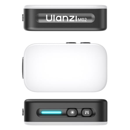 Ulanzi M02 7W 5600K CRI 95+ Bluetooth Mini Flaş ve LED Video Işığı - L217A