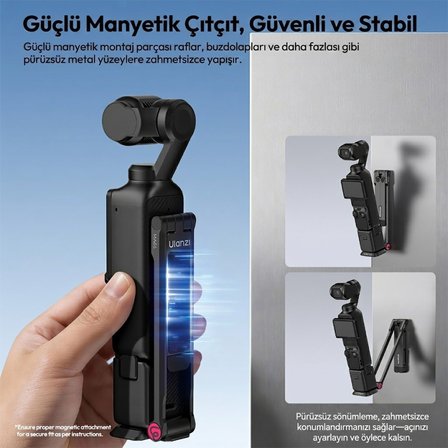 Ulanzi MA66 Manyetik Quick Release Tripod Pocket 3 ve 4 İçin - C110A