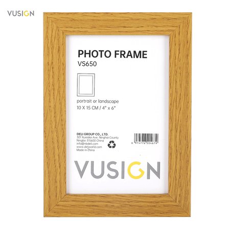 VUSIGN VS650 -BK MDF Fotoğraf Çerçevesi 10x15 cm Siyah renk  - Duvar Askılı Çerçeve