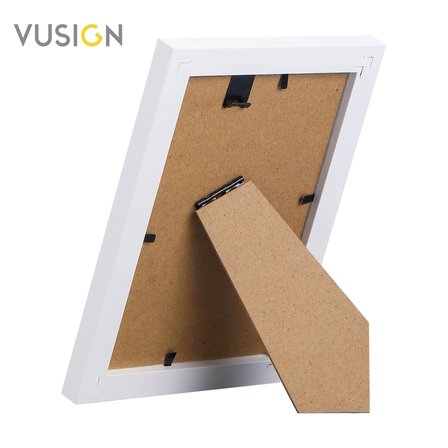 VUSIGN VS651-WH MDF Fotoğraf Çerçevesi 13x18 cm Beyaz Rengi Masaüstü ve Duvar Askılı Çerçeve