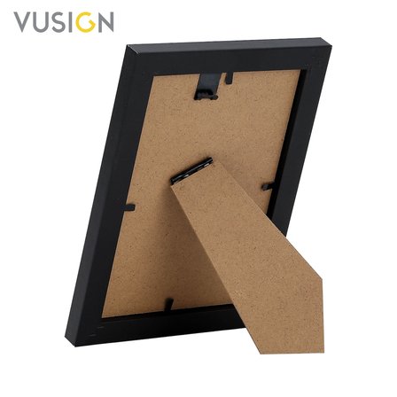 VUSIGN VS652-BK MDF Fotoğraf Çerçevesi 15x20 cm Siyah Masaüstü ve Duvar Askılı Çerçeve