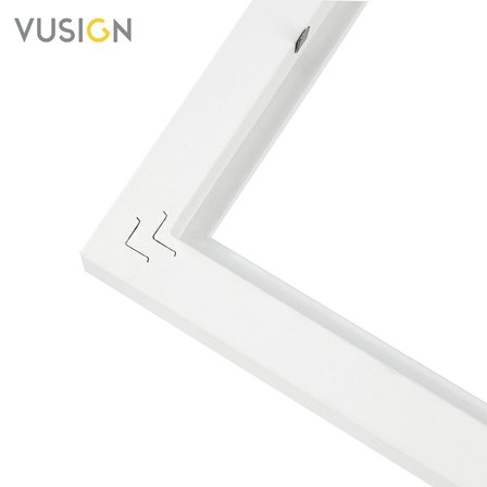 VUSIGN VS654-WH MDF Fotoğraf Çerçevesi 10x15 cm Beyaz Kabartmalı Çerçeve Masaüstü ve Duvar Askılı