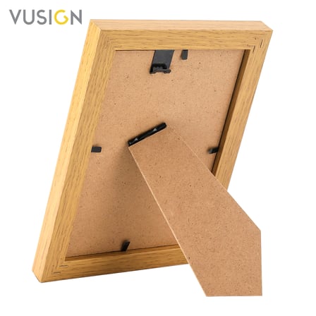 VUSIGN VS655 MDF Fotoğraf Çerçevesi 13x18 cm Ahşap Kabartmalı Çerçeve Masaüstü ve Duvar Askılı