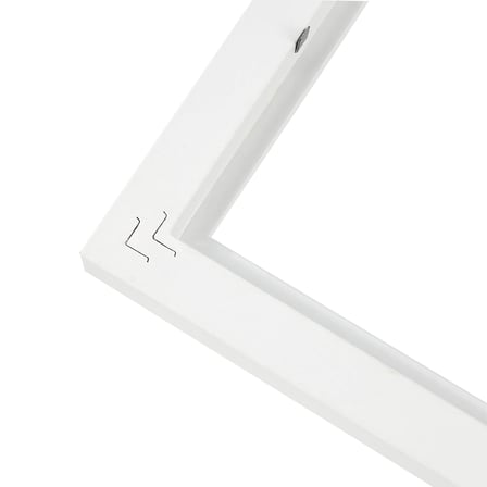 VUSIGN VS655-WH MDF Fotoğraf Çerçevesi 13x18 cm Beyaz Kabartmalı Çerçeve Masaüstü ve Duvar Askılı