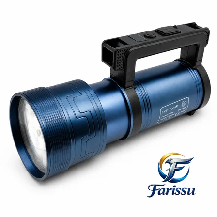 Everton RT-829 Şarjlı Zoomlu LED El Feneri - 15000 Lümen, 3 KM Menzil, Powerbank Özellikli