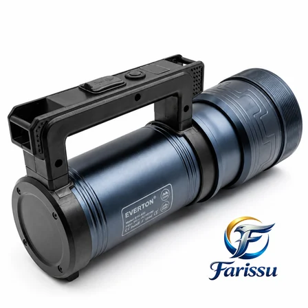 Everton RT-829 Şarjlı Zoomlu LED El Feneri - 15000 Lümen, 3 KM Menzil, Powerbank Özellikli