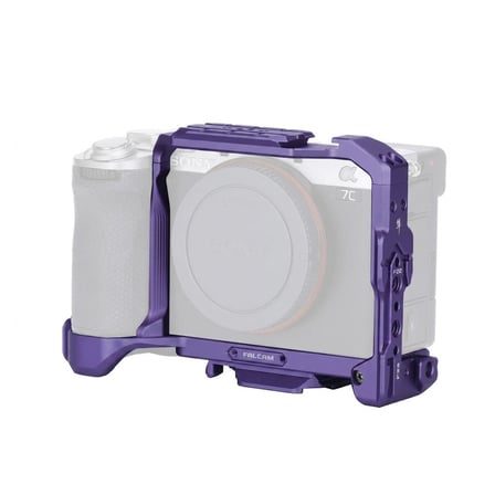 falcam f22 f38 f50 quick release camera cage a7c ii uyumlu kamera kafesi mor - c00b3a01p