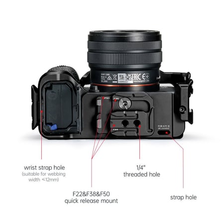 falcam f22 f38 f50 quick release camera cage a7c ii uyumlu kamera kafesi siyah - c00b3a01b