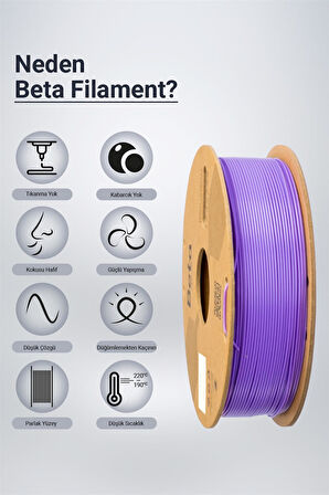 Beta PLA High-Speed Filament Beta Purple