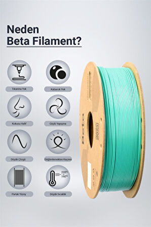 Beta PLA High-Speed Filament Aqua Green