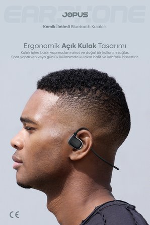 Boyun Bantlı Sporcu Bluetooth Kulaklık Esnek ve Hafif Tasarım 6 Saat Müzik Süresi Siyah AZ-BN06