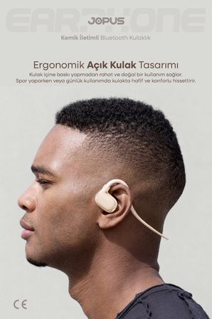 Boyun Bantlı Sporcu Bluetooth Kulaklık Esnek ve Hafif Tasarım 6 Saat Müzik Süresi Pudra AZ-BN06