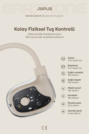 Boyun Bantlı Sporcu Bluetooth Kulaklık Esnek ve Hafif Tasarım 6 Saat Müzik Süresi Pudra AZ-BN06