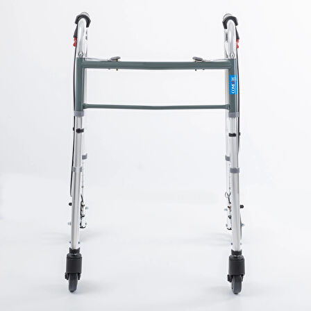 Comfort Plus Wolker Yürüteç | 4 Tekerlekli Frenli, Katlanabilir Alüminyum Gövde, Yükseklik Ayarlı, KF8220L-5