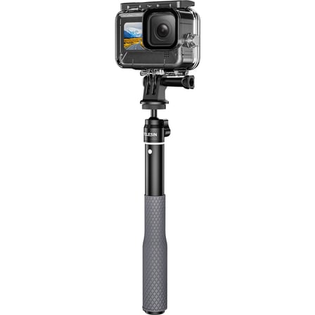 Telesın Alüminyum Su Altı Için Selfie Stick (65CM) - Gopro, Osmoaction, INSTA360 Uyumlu Selfie Stick