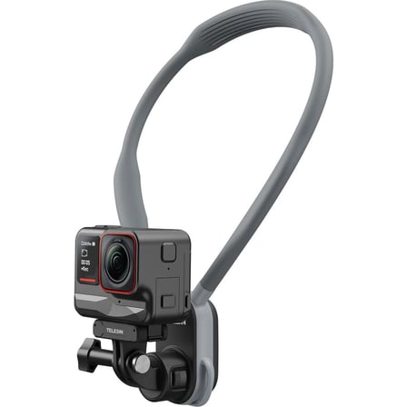 Telesın U Shape Neck Holder 2.0 (Max Versiyon) , Aksiyon Kameralar Için Boyun Askısı, Gopro, Djı Osmo Action, INSTA360 Ace Pro Kameralar ile Uyumlu