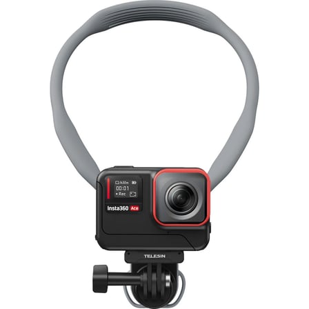 Telesın U Shape Neck Holder 2.0 (Max Versiyon) , Aksiyon Kameralar Için Boyun Askısı, Gopro, Djı Osmo Action, INSTA360 Ace Pro Kameralar ile Uyumlu