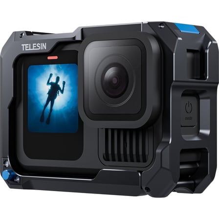 Telesın Gopro HERO13 Black Için Alüminyum Kafes (Gopro Hero9/10/11/12/13 Black Uyumlu)