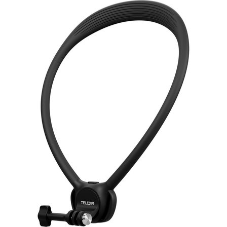 Telesın Action Camera Neck Holder Se2.0, Aksiyon Kameralar Için Esnek Boyun Askısı (Siyah)