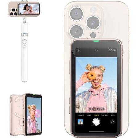 Telesin Magsafe Uyumlu Selfie Monitör Ekranı, Manyetik Telefon Arka Kamerasını Kablosuz Ekran Yansıtma