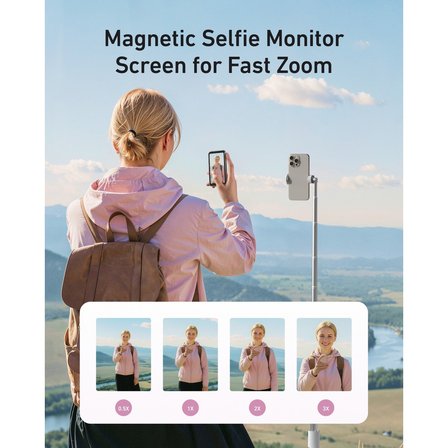 Telesin Magsafe Uyumlu Selfie Monitör Ekranı, Manyetik Telefon Arka Kamerasını Kablosuz Ekran Yansıtma