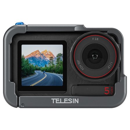 Telesin Osmo Action 3/4/5 Pro Uyumlu Metal Cage - Osmo Action 5 Pro Için Alüminyum Kafes