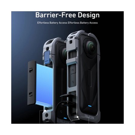 Telesin INSTA360 X5 Uyumlu Utility Metal Çerçeve | Utility Frame Metal Cage For INSTA360 X5