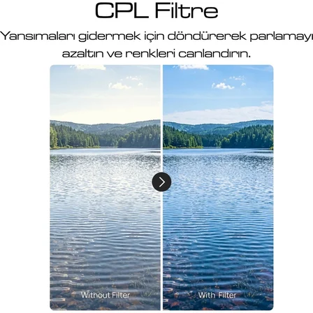 Telesin Osmo Pocket 4p Uyumlu Filtre Kiti (Cpl+Vnd8-32+Cool Rose) - Osmo Pocket 4 Pro Için Filtre Seti