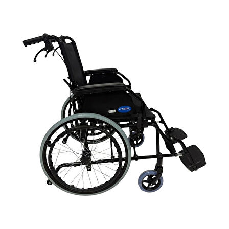 Comfort Plus Çelik Transfer Tekerlekli Sandalye | Katlanabilir, Emniyet Kemerli ve Refakatçi Frenli DM-863-20
