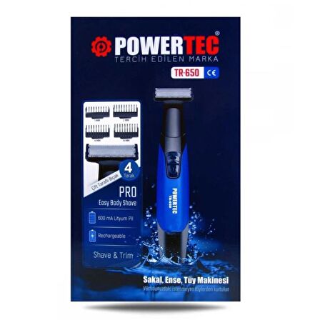 Powertec TR-650 Kuru Çok Amaçlı Tıraş Makinesi