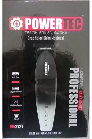 Powertec TR-2727 Black Sakal Traş  Ense Makinası