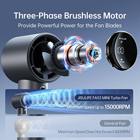 Jisulife Handheld Fan Pro1 S Pale Brown