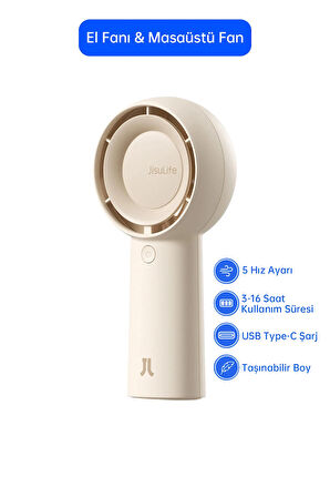 Jisulife Handheld Fan Life5 Plus El Fanı 4000mah