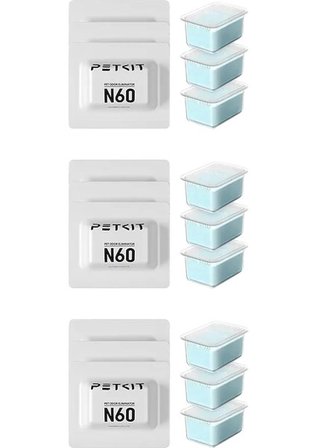 Petkit N60 Koku Giderici – Purobot / Max Pro / Ultra Uyumlu 3'lü Paket (Petkit Türkiye Garantili)