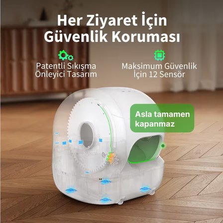 Petkit Purobot Max Pro 2 Akıllı Kedi Tuvaleti Beyaz