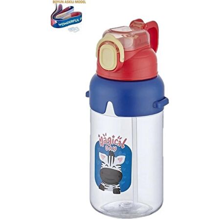 Vagon Matara Suluk Policarbon 650 ml VGN2266 Kırmızı Lacivert