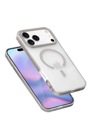 Fuchsia iPhone 17 Pro ile Uyumlu HBC-394 Himalayas Magsafe Kapak - Titan Gri