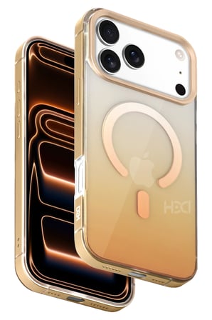 Fuchsia iPhone 17 Pro ile Uyumlu HBC-395 Altai Kablosuz Şarj Özellikli Kapak - Çöl Titanyum