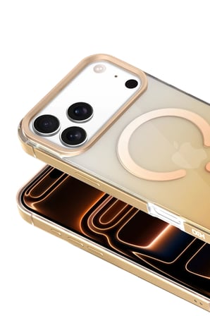 Fuchsia iPhone 17 Pro ile Uyumlu HBC-395 Altai Kablosuz Şarj Özellikli Kapak - Çöl Titanyum