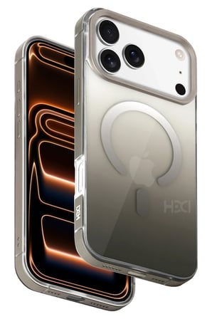 Fuchsia iPhone 17 Pro Max ile Uyumlu HBC-395 Altai Kablosuz Şarj Özellikli Kapak - Titan Gri