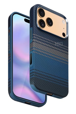 Fuchsia iPhone 17 Pro Max ile Uyumlu HBC-377 Kevlar Slim Kablosuz Şarj Özellikli Kapak - Ay Doğumu