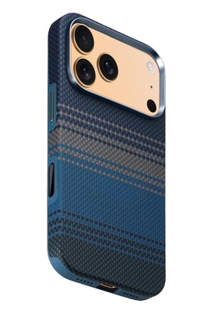 Fuchsia iPhone 17 Pro Max ile Uyumlu HBC-377 Kevlar Slim Kablosuz Şarj Özellikli Kapak - Ay Doğumu