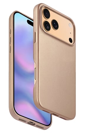 Fuchsia iPhone 17 Pro Max ile Uyumlu HBC-242 Dividing Kablosuz Şarj Özellikli Kapak - Çöl Titanyum